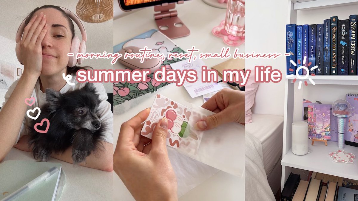 NOUVEAU VLOG: days in my life ❤️‍🩹 morning routine,
reset &amp; small business youtu.be/nQLVwVJb0iI
