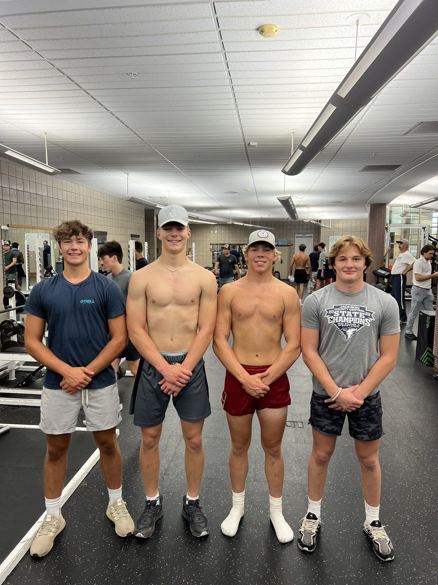 Your 2023 JCC Captains - Thomas Liepold, Roman Voss, Braydan Winter, and Seth Stai