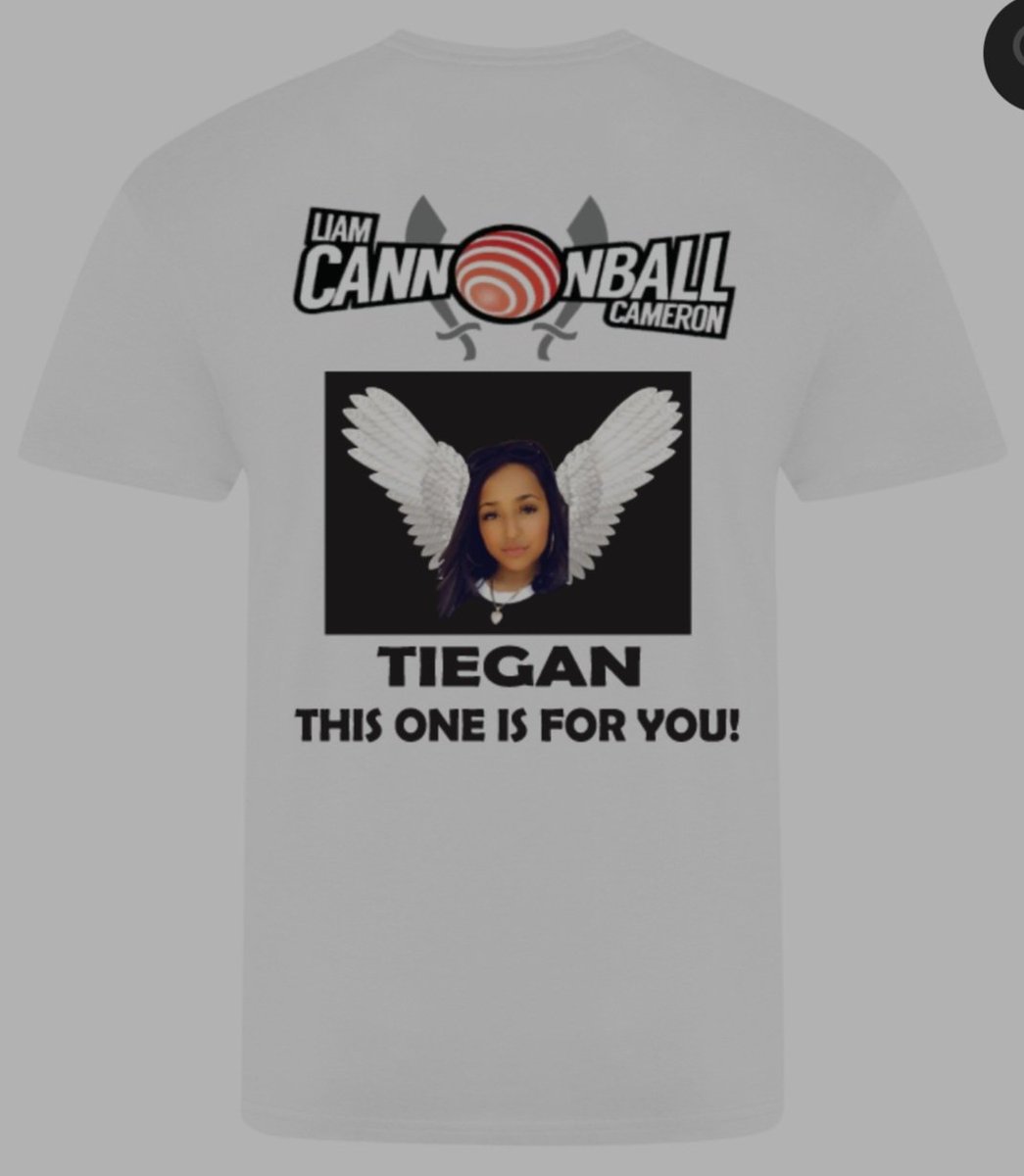 KOfficialdotcom's tweet image. Cannonball's comeback fight night t-shirts available now £5 from each sale is going towards a memorial bench for Liam's step daughter Tiegan @liamcameron21 
kofficialdotcom.com/product-catego…