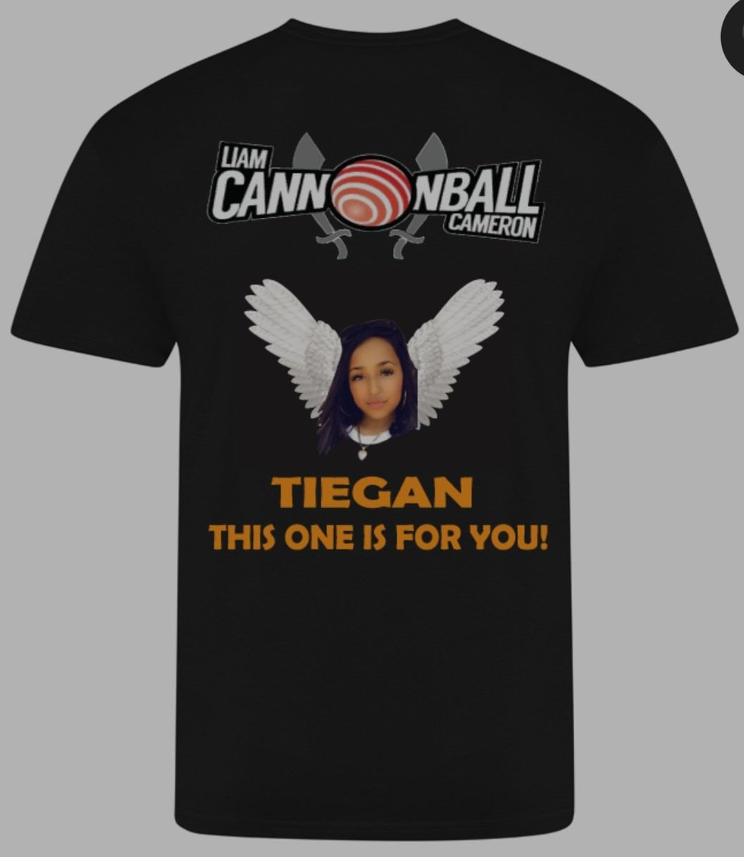 KOfficialdotcom's tweet image. Cannonball's comeback fight night t-shirts available now £5 from each sale is going towards a memorial bench for Liam's step daughter Tiegan @liamcameron21 
kofficialdotcom.com/product-catego…