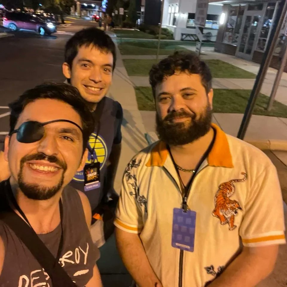 IanSchw's tweet photo. SmashCon 2023, with Kalolo brother: SUCCESS!!

Heavy experiencia, POG Combo Contest, tremenda comunidad. Y jugar/ver melee es ..... otro nivel de hype. La movilidad y la gran cantidad de formas en skill expresion hacen valer todo el esfuerzo grindeando las techs💙 
#LongLiveMelee https://t.co/0KlEOZIMsW