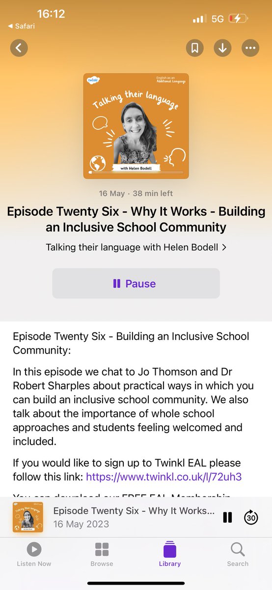 twinkl_eal's tweet image. It’s #TalkingtheirlanguageTuesday and we’re listening to episode 26 today all about building an inclusive school community 🎙️ 

A great episode to listen to ready for the new academic year 🧡

Listen here: redcircle.com/shows/3da1ea61…

Or wherever you usually listen to your podcasts