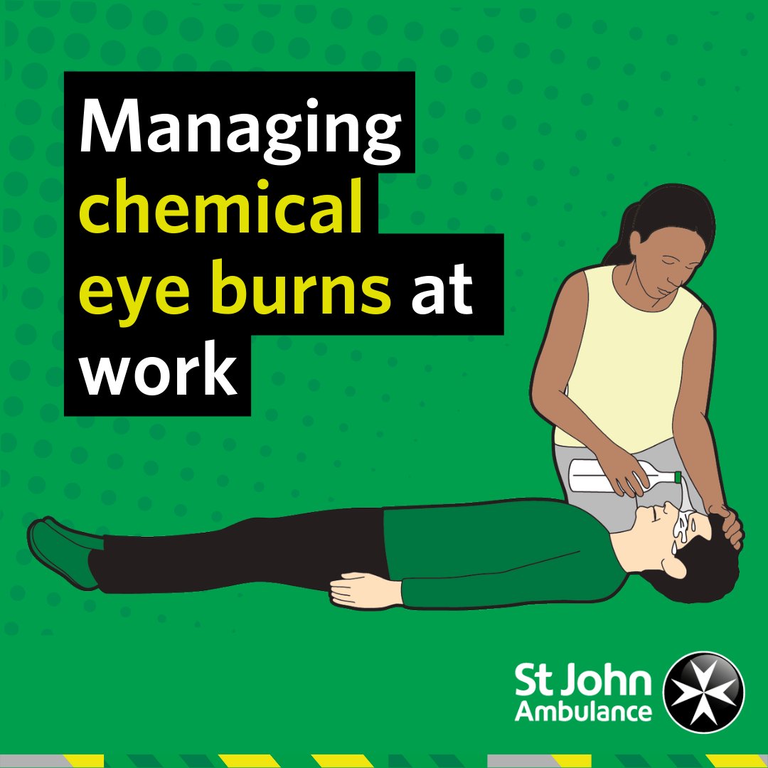 stjohnambulance's tweet image. Chemicals can be found all across the workplace, but one place you don’t want them is in your eyes! 👀

 Follow the 3 steps below to keep your colleagues safe.🧪

Follow this link to learn more: bit.ly/3YA7cWn