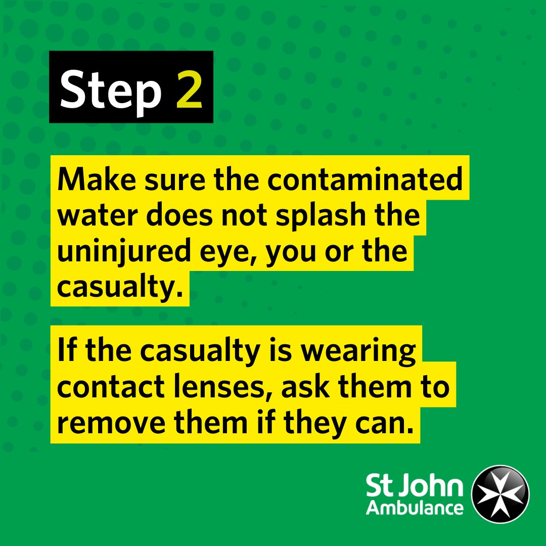 stjohnambulance's tweet image. Chemicals can be found all across the workplace, but one place you don’t want them is in your eyes! 👀

 Follow the 3 steps below to keep your colleagues safe.🧪

Follow this link to learn more: bit.ly/3YA7cWn