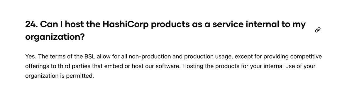 Hashicorp updated their FAQ which now makes it clear that they are not after in-house Internal Developer Platforms but SaaS IDPs.
