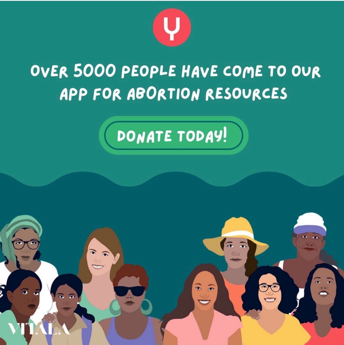Did you know that Vitala is a non-profit? We are working to expand our abortion companion app, currently used in Venezuela, to the U.S. If you believe in reproductive freedom &amp; healthcare for all, you can make a tax-deductible donation to support our work: bit.ly/3QChkfg