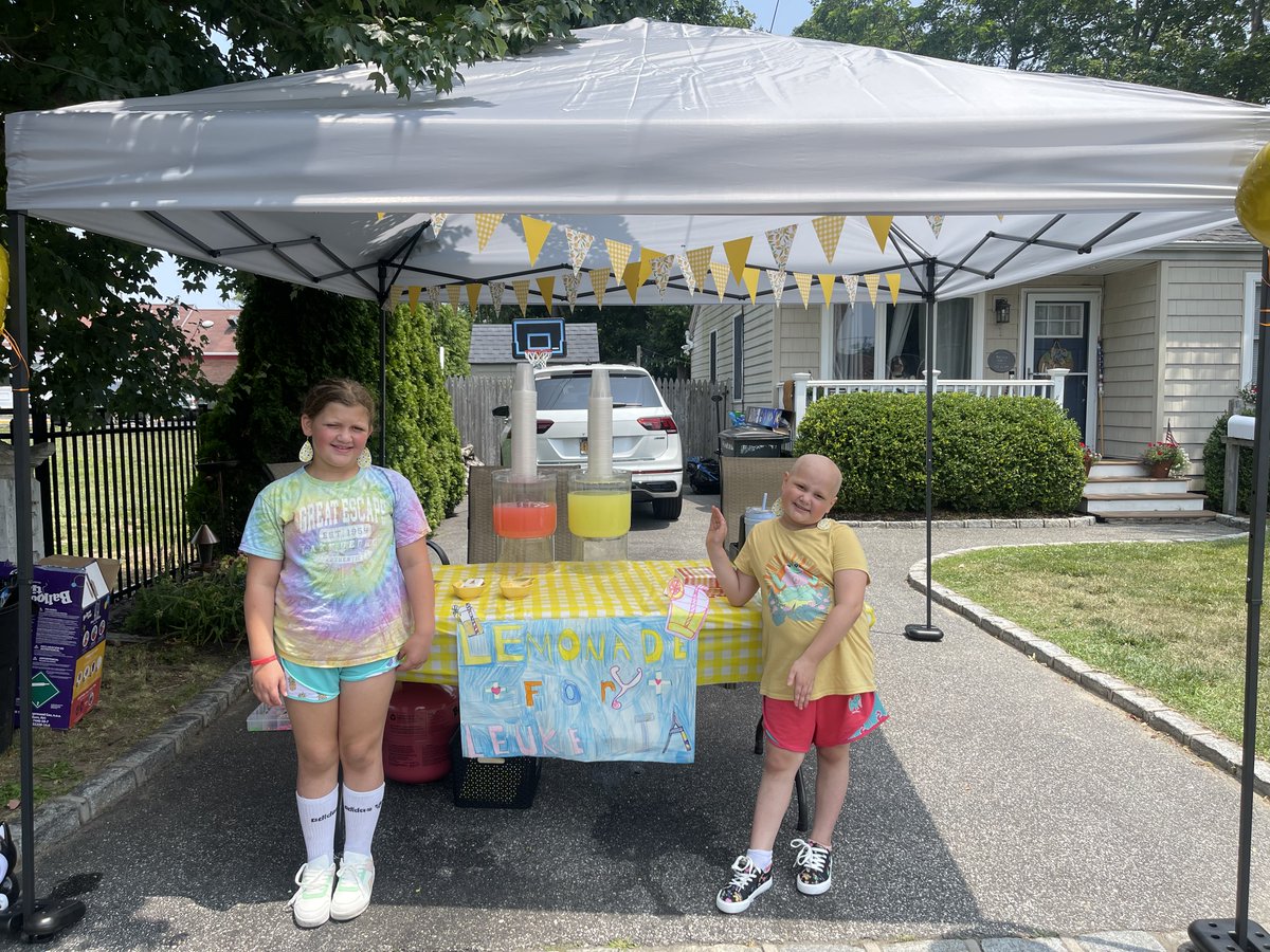 Lily and Grace recently hosted a #LemonadeStand 🍋 and used their earnings for gift cards, which they donated to our Child Life Program for our #pediatric #oncology patients and their families. ❤️  Thank you so much, Lily and Grace, for your #strength, #kindness and #generosity!