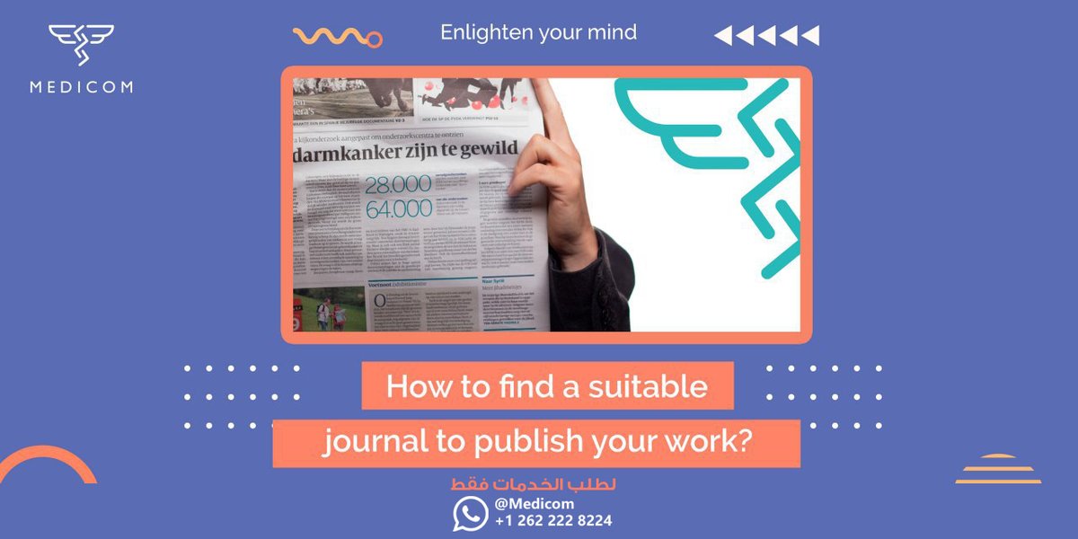 Medicom19's tweet photo. ميديكوم :
- كتابة المقدمة
- كتابة أوراق علمية طبية
- كتابة وإعداد تقارير الحالة
- التحليل الاحصائي وكتابة النتائج وغيرها الكثير من الخدمات البحثية في المجالات الطبية والأكاديمية 
لطلب خدماتنا عبر الواتس آب:
@Medicom
+1 262 222 8224 https://t.co/v07hpRJyAn