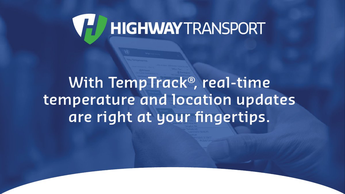 #bulkcarrier #TruckingTuesday #temptrack #temperature #gps #technology Highway Transport’s TempTrack® technology provides customers with real-time temperature and location updates...temptrack.highwaytransport.com