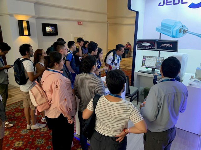 JEOLUSA's tweet photo. Ready for another day at #IMRC in Cancun! Demonstrations on #JEOL Scanning Electron Microscopes in our booth. Meet our FE SEM and STEM experts. #microscopy #SEM #TEM #materialscience Visit our website for more details about our #electronmicroscopes https://t.co/uP1NCvv6EI https://t.co/rEujyUKLIs