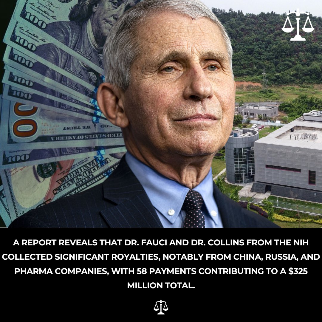 notorious_stuff's tweet image. FAUCI AND COLLINS MADE $325 MILLION???!!! How is this not headline news? How are these guys not in prison? #LockEmUp