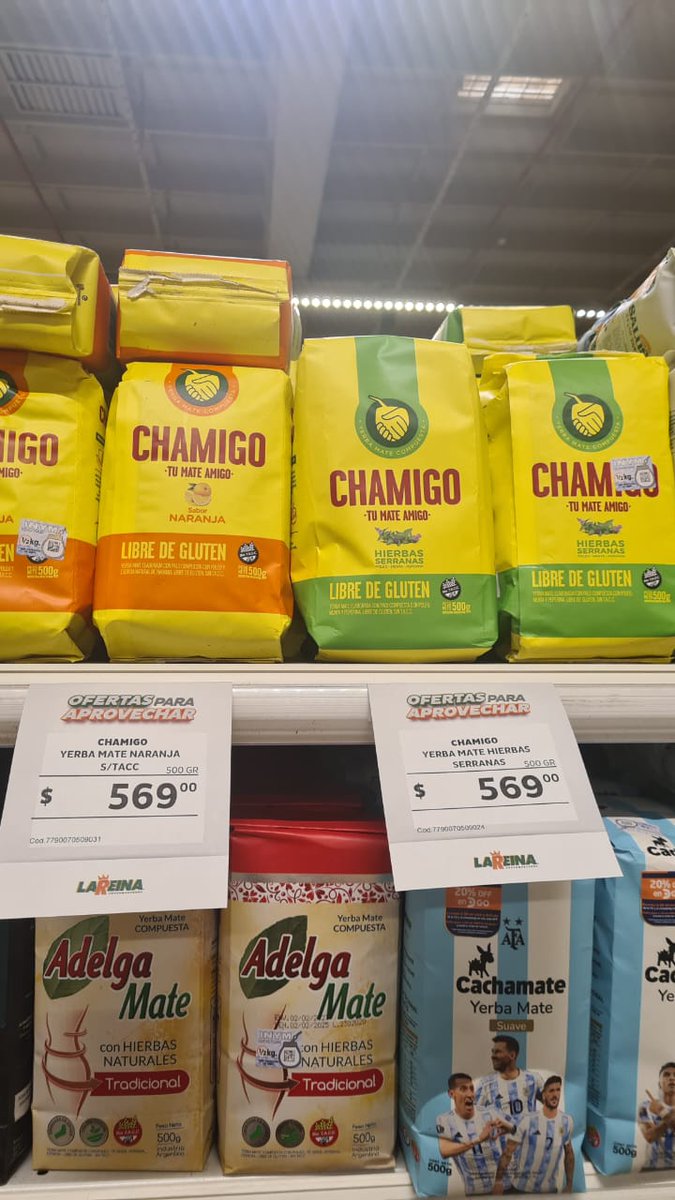 PreciosRosario2's tweet photo. #PaseandoPorElSuper 🛒 👫
👉🏻 Consumo inmediato
💰 $155 Budín #Lanin
💰 $749 Cacao #Toddy 800 gramos
Otras promos:
💰 $569 Yerba #Chamigo
💰 $621 Nescafé #Dolca
📍 @super_lareina
#FotoTestigo 📸 https://t.co/qJeNqPkVbN