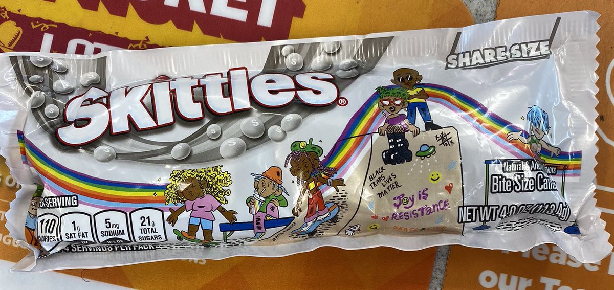 Atheen_'s tweet photo. They at can't leave our kids alone, can they. Seriously? 🤬 I guess I'll add #Skittles to my NEVER BUY AGAIN list, next to #BudLight. #BoycottSkittles #GoWokeGoBroke https://t.co/Sj1zLXHoOi