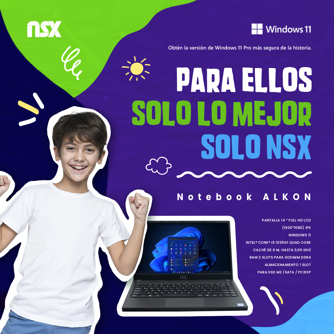 nsxcomputers's tweet photo. 💻Conquistá la diversión y el aprendizaje con la Notebook Alkon i7, el regalo perfecto para los pequeños genios en su día.
¡Y sino te la regalan, hacé que tus sueños cobren vida con la mejor tecnología!🦾🤣
No dudes en asesorarte con nosotros o ingresá a https://t.co/fOjHmdzVgE‼ https://t.co/Jj8lPDxwyU