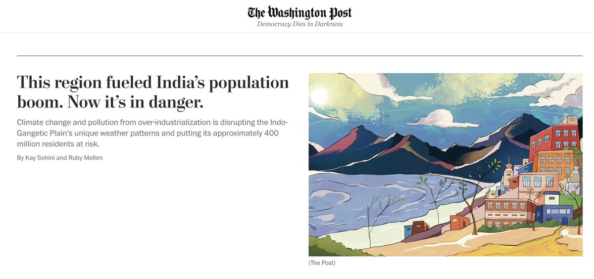 For the @washingtonpost, I made a comic on the world's most populous country, its most fertile stretch of land, & how climate change is affecting its food production. Co-reported w/ @RubyMellen & edited by @goodhannah7. So grateful to the ~incredible~ team at WaPo for the collab