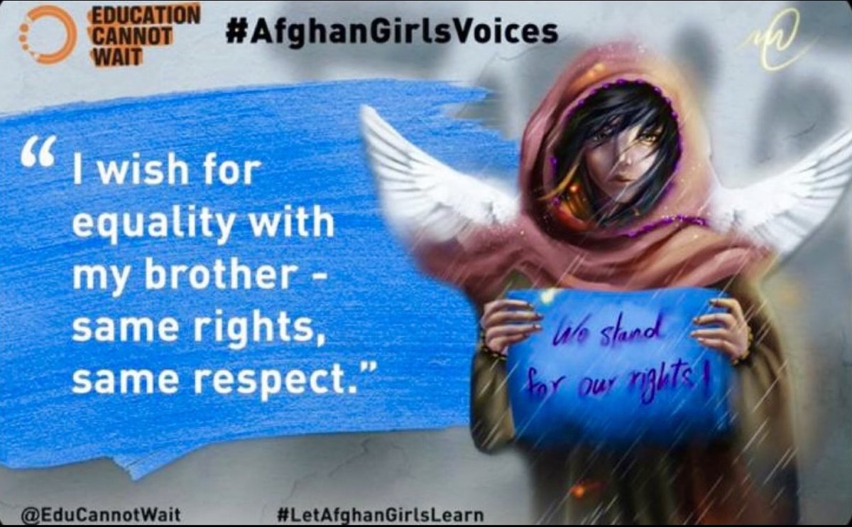On today’s 🌏#WorldGreatnessDay I honor all the girls & women of #Afghanistan, as well their fathers, brothers & husbands, who stand by every Afghan girl’s right to a quality education. Your resilience is your humanity and that is ultimate greatness! ✨ 📚#AfghanGirlsVoices