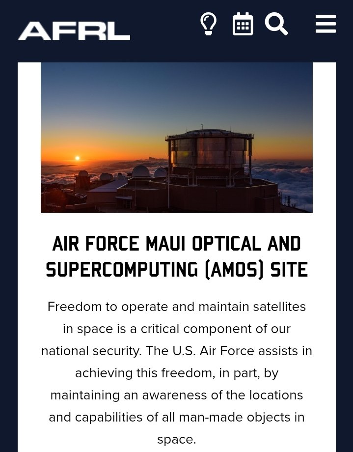 AFRL HAS A LOCATION IN MAUI

afresearchlab.com/technology/dir…

#DirectedEnergyWeapons