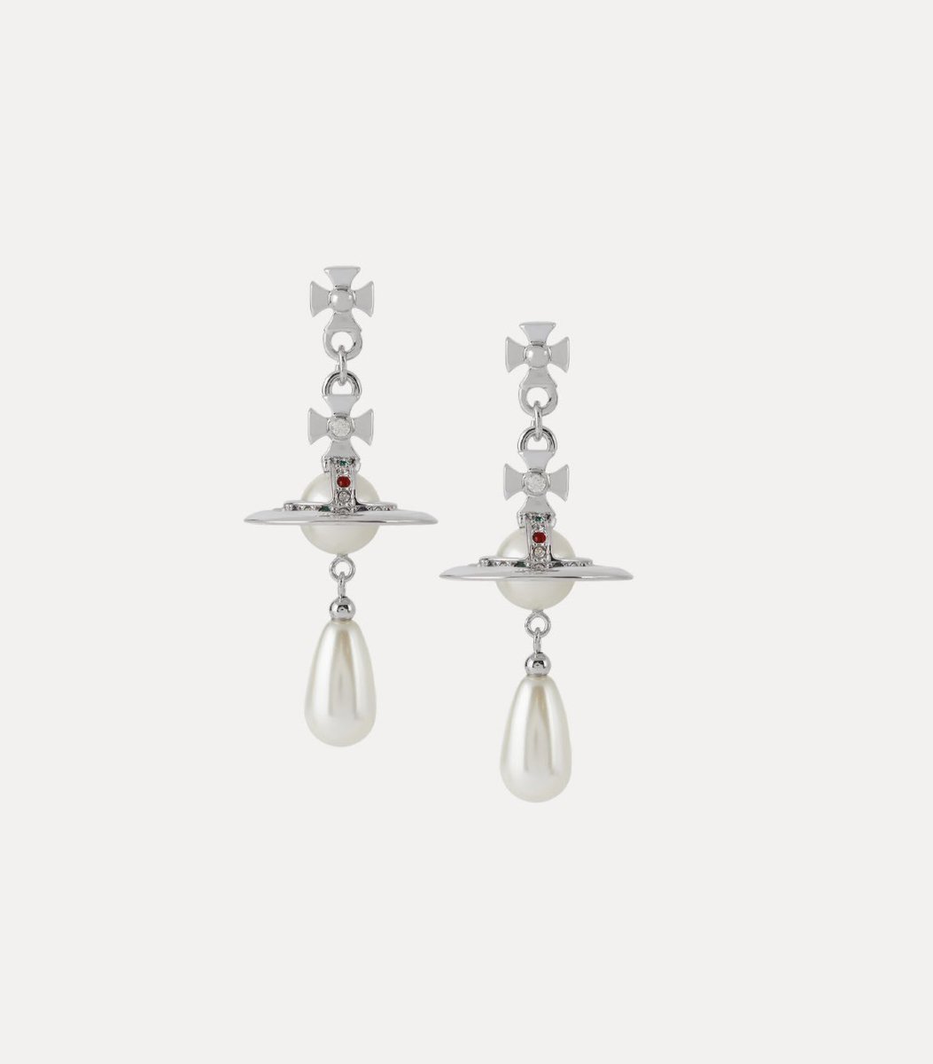 vivienne westwood pearl drop earrings
