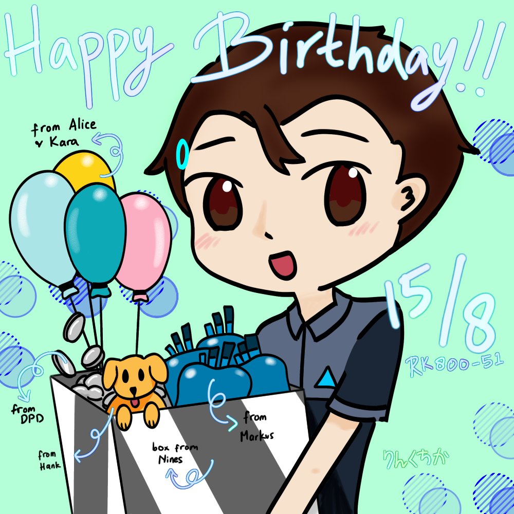 sheez_oon's tweet photo. Happy birthday (activation day actually haha) to our lil android 🥳 
#dbh #dbhconnor #RK800 https://t.co/GHVuuDQj7A