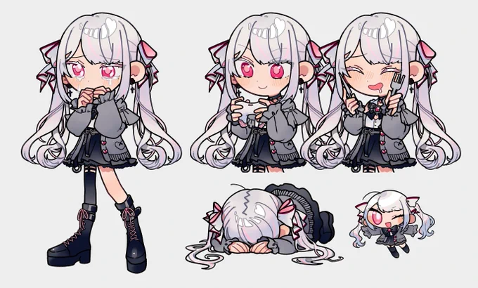skebの非公開依頼で描いた絵、可愛いので見てもらうためにポスト、させて頂く 