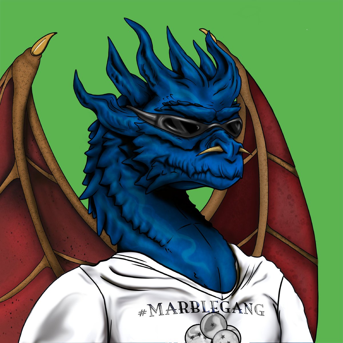 SteakerX's tweet photo. Hey Fam, I just got My #marblegang from @jpgstoreNFT Its a @ADragonAlliance I have been wanting since we have been doing #Marbles. He collects 30 $hoard a day too so killer help towards #Raffles on @mutants. Grab one if you like what they are grilling. #DYOR #CNFT #CNFTCommunity