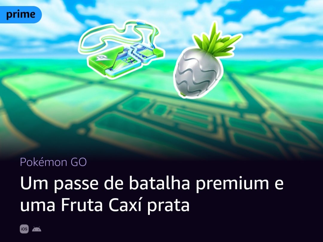 Jogada Excelente on X: Pokémon GO: Assinantes  Prime podem