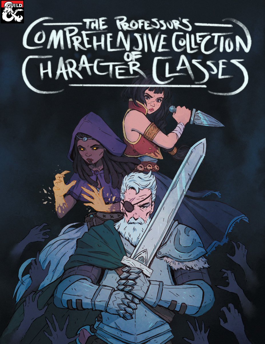 And another one! The Professor's Comprehensive Collection of Character Classes created &amp; donated by Mason (<a href="/MrMasonAllan/">ProfessorTTRPG</a>)

dmsguild.com/product/406926…