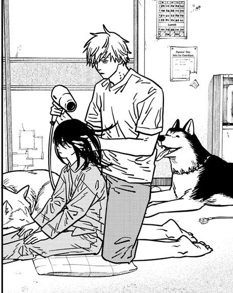 tfwPhoebe's tweet photo. Denji's current "normal life"

Low on money
No friends
No girls
No processed trauma
No recognition
Always indifferent and exhausted
Replaced twice
Can't be Chainsaw Man
Can't chase any of his dreams
Being dragged around again

All he has is Nayuta, that's it https://t.co/Nra4XqLYai