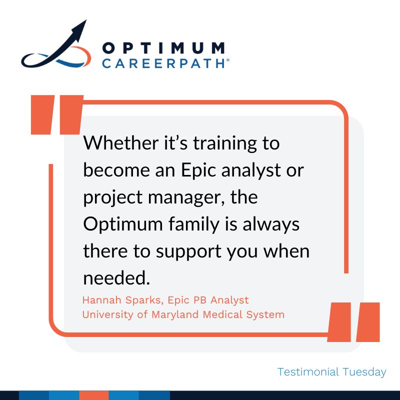OptCareerPath's tweet photo. CareerPath apprentice Hannah Sparks shares feedback from the talent acquisition program! Learn more about the program >>> https://t.co/eWuoVf2tc1 https://t.co/m3c8F79elQ