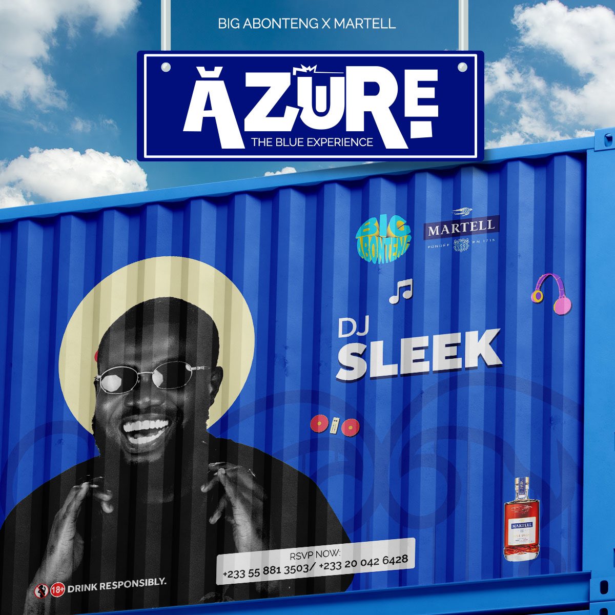 BigAbonteng's tweet photo. See you in 4 days !
 BIG ABONTENG AZURE EDITION !
Come let’s make outside big together 😉🎉 
#bigabonteng #bigoutside #weoutside
 #MartellNights #PartylikeAswift 
Location : @garage_ghana 
Don’t forget to RSVP https://t.co/cRPCxgbz8F