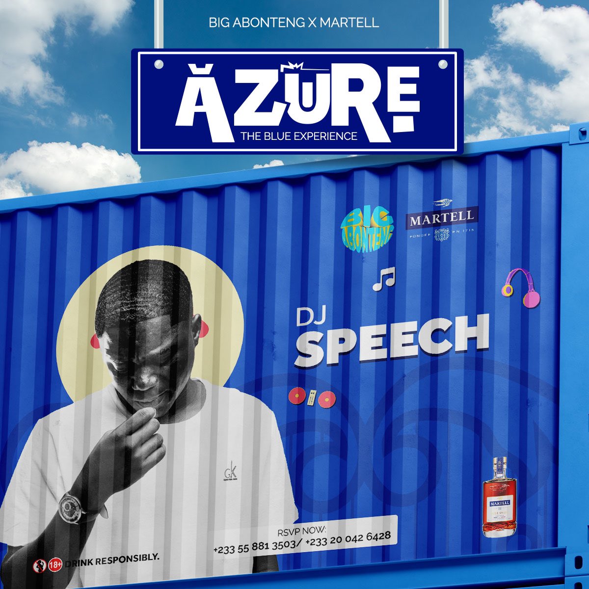 BigAbonteng's tweet photo. See you in 4 days !
 BIG ABONTENG AZURE EDITION !
Come let’s make outside big together 😉🎉 
#bigabonteng #bigoutside #weoutside
 #MartellNights #PartylikeAswift 
Location : @garage_ghana 
Don’t forget to RSVP https://t.co/cRPCxgbz8F