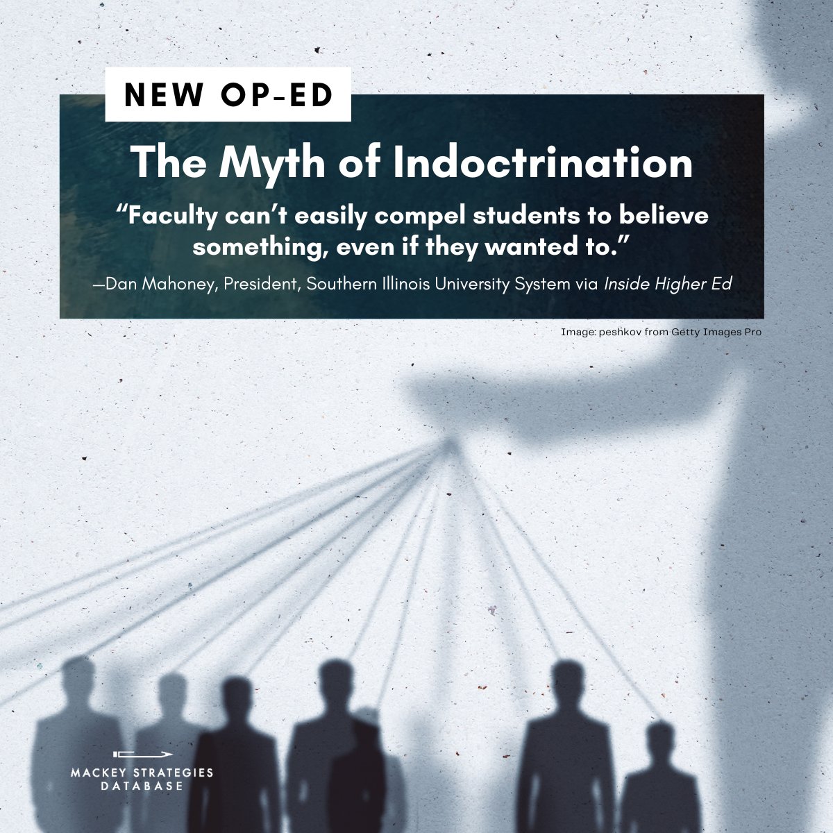 PM_Strategies's tweet photo. Compelling students to believe something is simply impossible for universities to do, says Dan Mahony, president of Southern Illinois University System via @insidehighered. 

Read the op-ed: https://t.co/Tk3568VwTV #HigherEd #Leadership #Opinion #MediaDatabase https://t.co/OdV7JiPcTh
