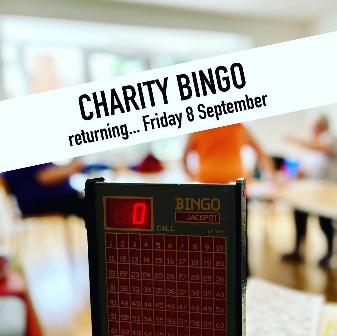 BINGO WILL BE BACK! Pop the dates in your diaries. Bingo will return to the centre Friday 8 September, 12.45-2.30pm.