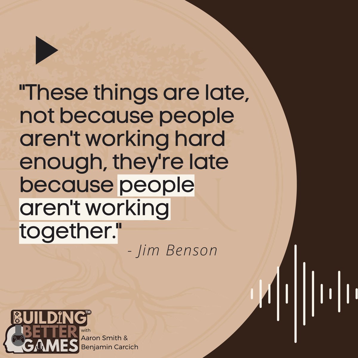 Everyone says they are a good collaborator. But in the real world of game dev, collaboration is chronically absent. In this episode with Jim Benson (<a href="/ourfounder/">Jim Benson</a>), we explore why collaboration fails to show up most of the time.

E43: pod.link/1559448378