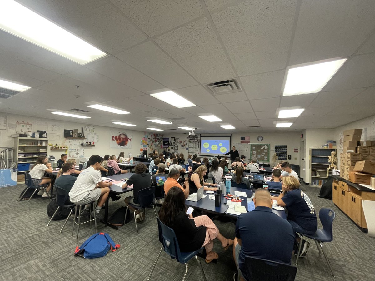 Students and teachers at Casteel are hard at work for their CTSO Officer training. #WeAreChandlerUnified
