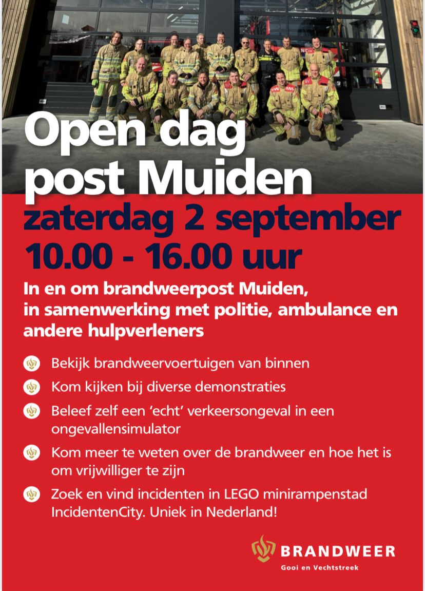 Voor in de agenda, nieuwe kazerne met leuke activiteiten. Ik ben er ook en wie weet tot dan