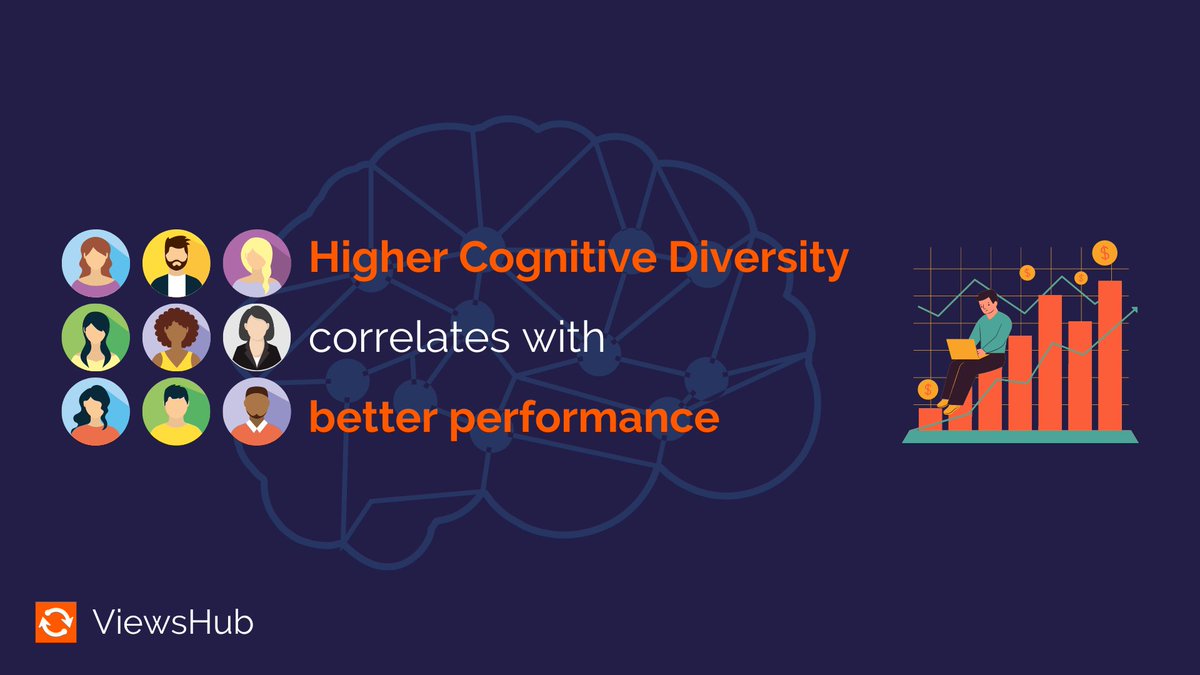 🚀🏢Teams work better when they are more cognitively diverse. Non-cognitively diverse teams can result in #groupthink, with the loss of independent thinking and individual creativeness.

#cognitivediversity #highperformingteams