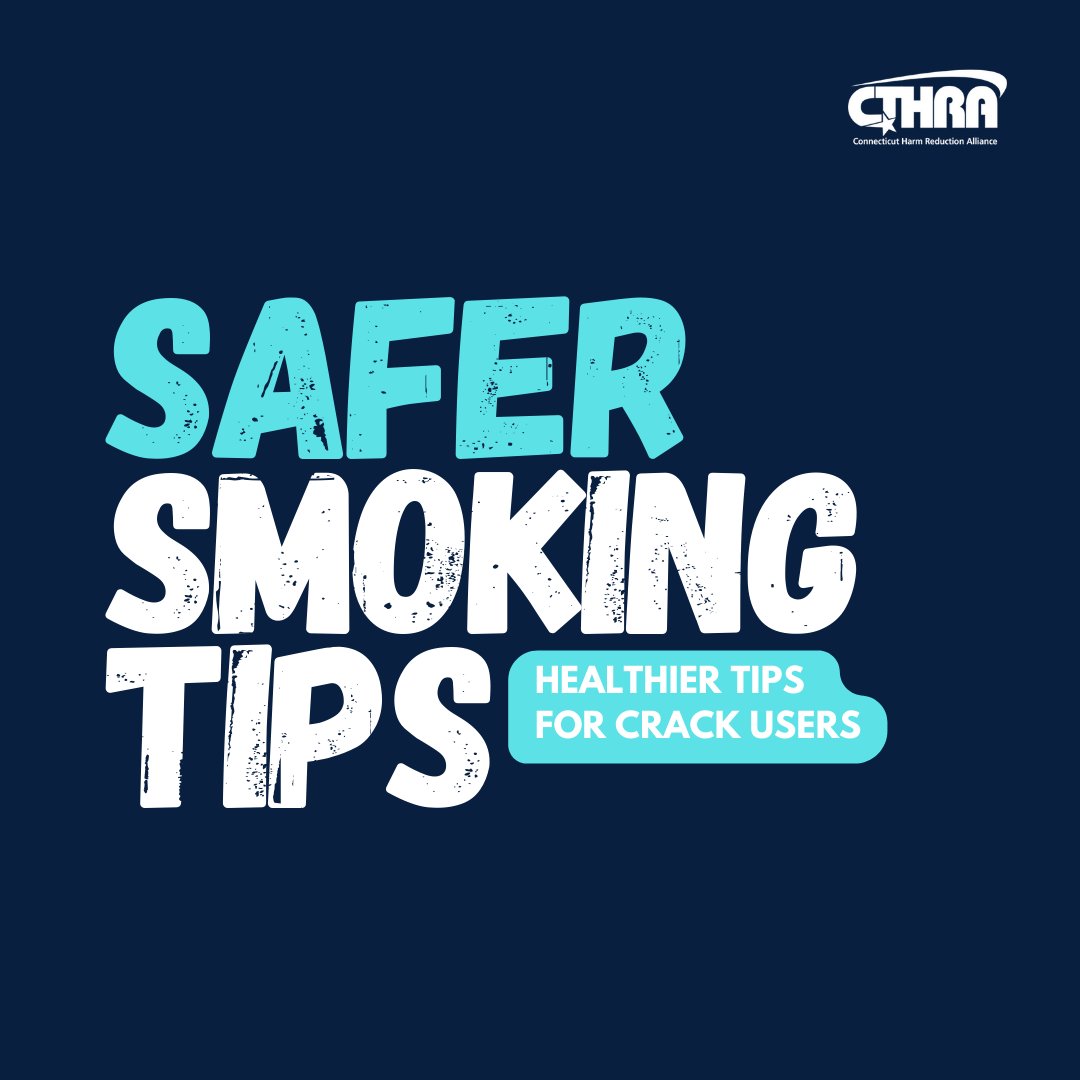 CTHRA_org's tweet photo. There are risks associated with smoking crack. These slides gives you some ways to do it safer.😋

#SaferUse #CTHRA #GHHRC #HarmReductionCT #CTHarmReduction #SaferSmoking https://t.co/LxuQKsvqU6