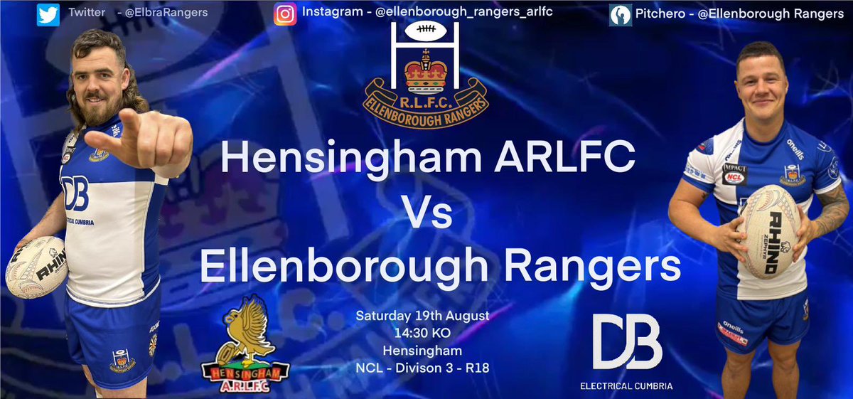 Both Teams in Action this weekend!

Our A Team make the journey to <a href="/EgremontR/">Egremont Rangers</a> A on Friday Night!

Saturday sees our last game of the season for the 1st Team in <a href="/OfficialNCL/">National Conference League - RL</a> Div 3 as we go up to <a href="/hensingham_arl/">Hensingham ARL</a> for a Cumbrian derby!

Get to the games &amp; cheer on the lads! 
🔵⚪️🔵