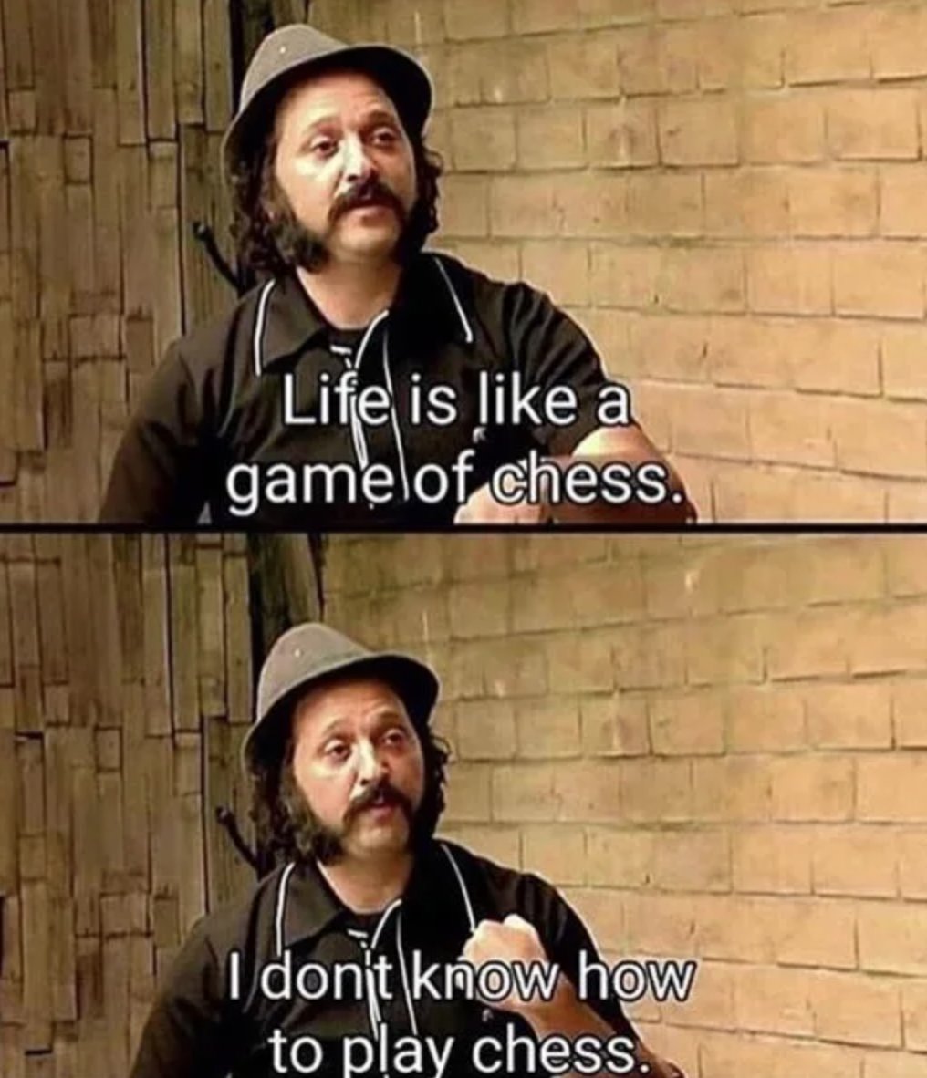DSCVR1's tweet photo. Today's life advice via @NotDogFinity on DSCVR 😭♟♜ https://t.co/tPycgqa3O0