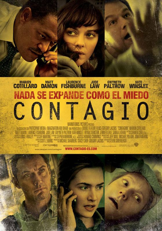RaquelV3_0's tweet photo. 1/2 Estoy viendo la película "Contagio". Un reparto brillante para contar cómo un virus mortal desconocido originado en Hong Kong se expande por el mundo ocasionando una pandemia a gran velocidad (pues se transmite por vías respiratorias y superficies) y pone en jaque a todos los https://t.co/4zNoYsxqKh