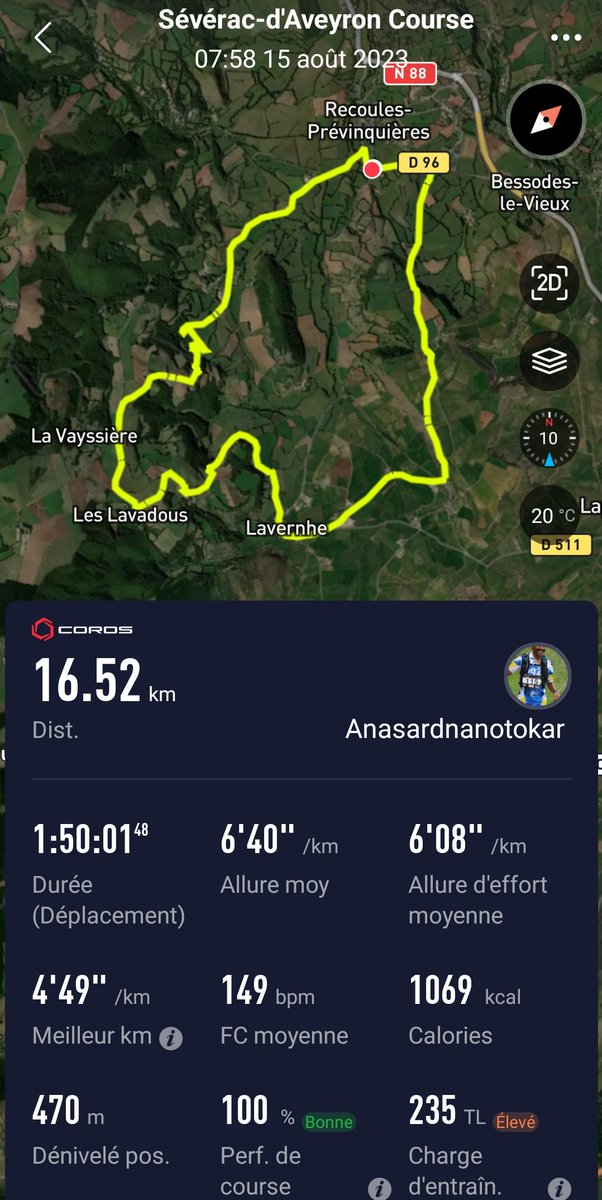 Jackanasardnan1's tweet photo. 👋#Runners.Poursuite entraînement #Trail en altitude,ben la qualité est bien différente .Bye #PobarBodyChallenge #RunningWithTumiSole @ComuniRunners #IPaintedMyRun #TrailAddict.
Take a look at Strava : https://t.co/33QgVnTZ12 https://t.co/Clx069yg56