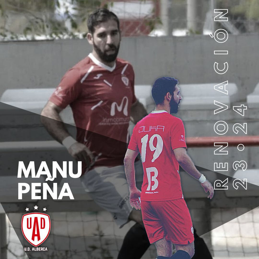 MANU PEÑAS dice que sí, que renueva con nuestra UD 🔴⚪.

El experimentado delantero seguirá marcando y peleando como el primer día que llegó 🎯⚽.

#ManuPeñasRenovado❤️❤️