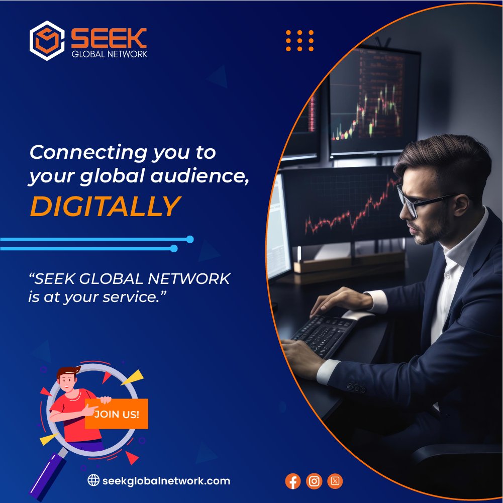 Bridge to the world: SEEK GLOBAL NETWORK brings your brand to the global digital stage.
Stay tuned for more details: 🌐 seekglobalnetwork.com
#SEEKGlobalConnect #DigitalOutreach #ReachTheWorld #DigitalAudienceEngagement #seekglobalnetwork #digitaladvertising #payperclick