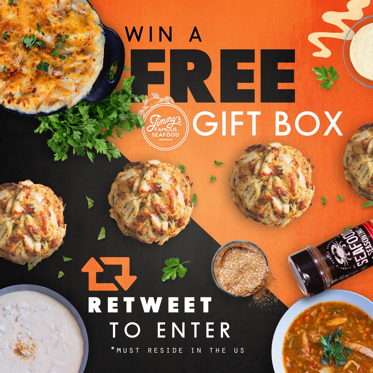 Jimmy’s Famous Seafood (@jimmysseafood) on Twitter photo ⚾️ We’re partnering with The @orioles to give one lucky winner a FREE Jimmy’s Famous Seafood gift box!
📲 Simply Retweet and Follow <a href="/JimmysSeafood/">Jimmy’s Famous Seafood</a> for your chance to win!
🇺🇸 Winner must reside in the United States! May the odds be ever in your favor, #Birdland! ⚾️ We’re partnering with The @orioles to give one lucky winner a FREE Jimmy’s Famous Seafood gift box!
📲 Simply Retweet and Follow <a href="/JimmysSeafood/">Jimmy’s Famous Seafood</a> for your chance to win!
🇺🇸 Winner must reside in the United States! May the odds be ever in your favor, #Birdland!