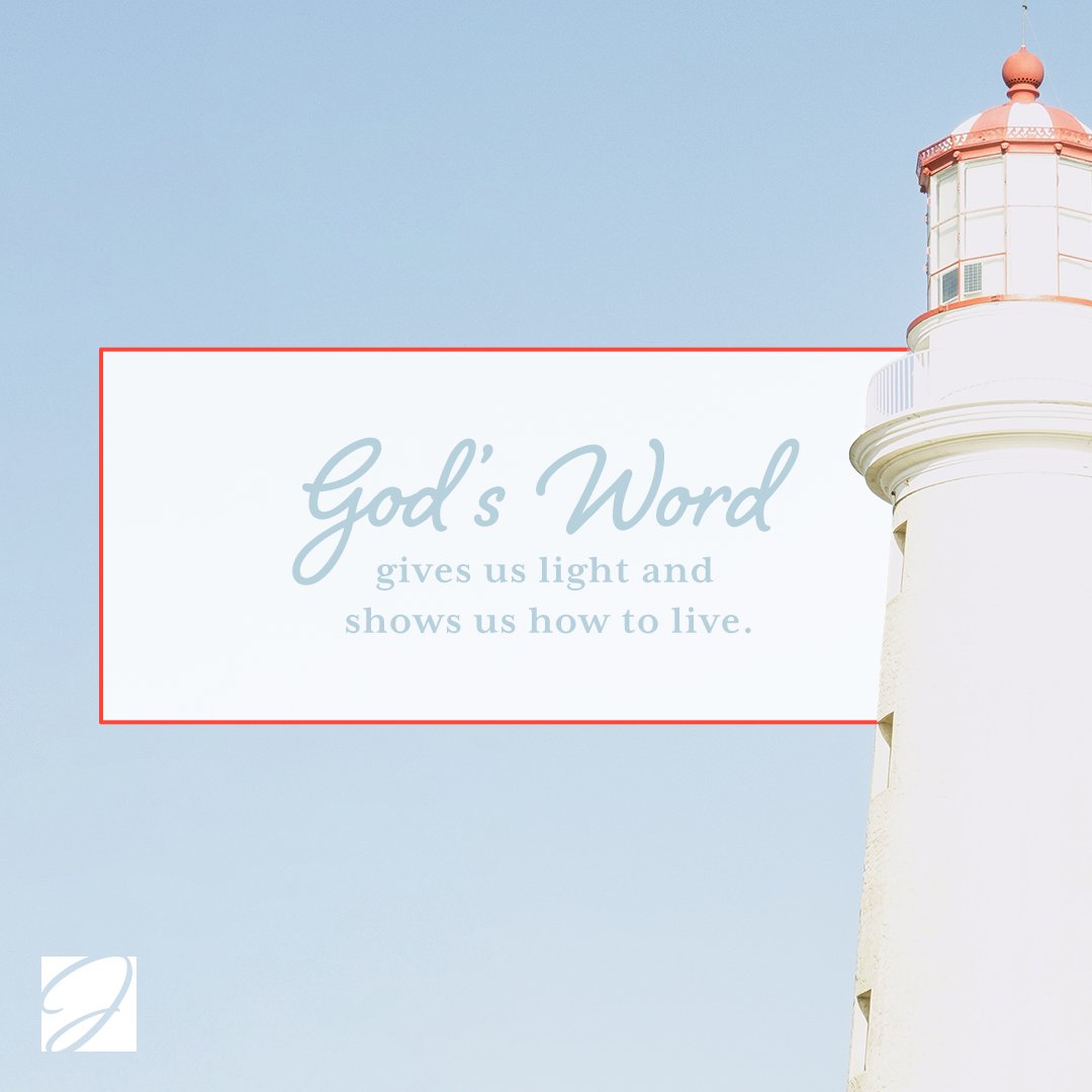 In the midst of life's uncertainties, God's Word shines brightly as a  guiding light, revealing the way we are meant to live. Let's walk together  in the light of His teachings and, image size:1080x1080