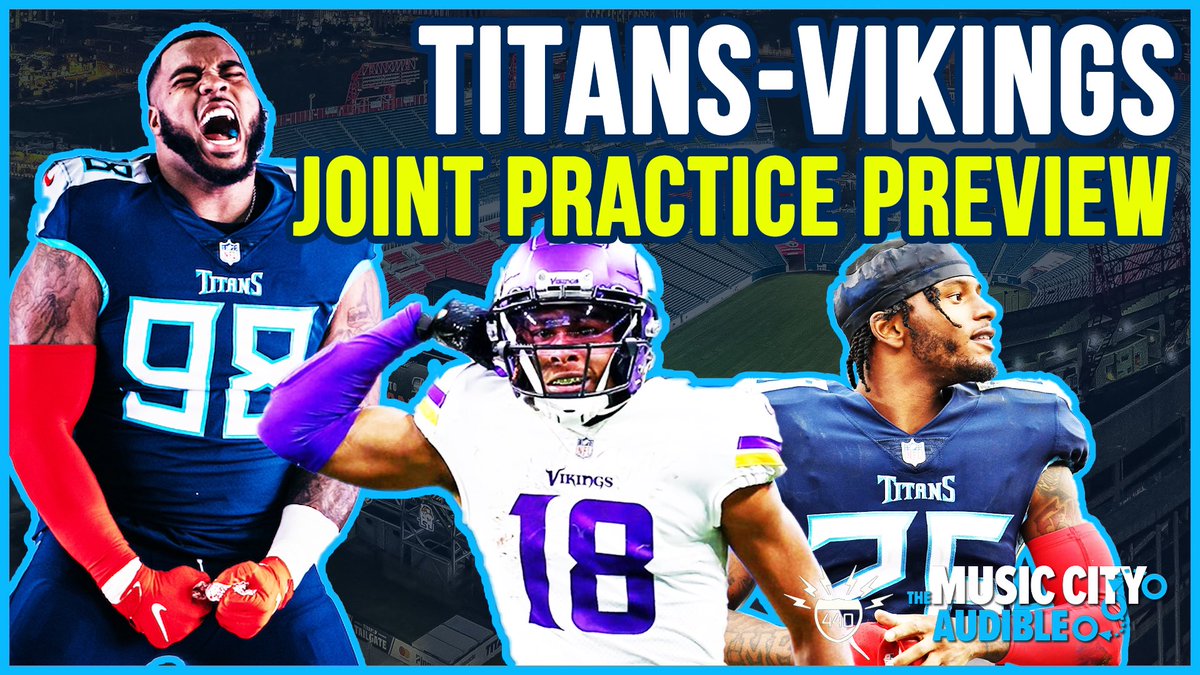 NEW (QUICK) POD: #Titans head to Minnesota for a pair of joint practices with the #Vikings on Wed-Thur before Saturday’s preseason game. @JustinM_NFL and I discuss the top matchups and players to watch over the next couple of days👇 🎧 podcasts.apple.com/us/podcast/mus… 📺…