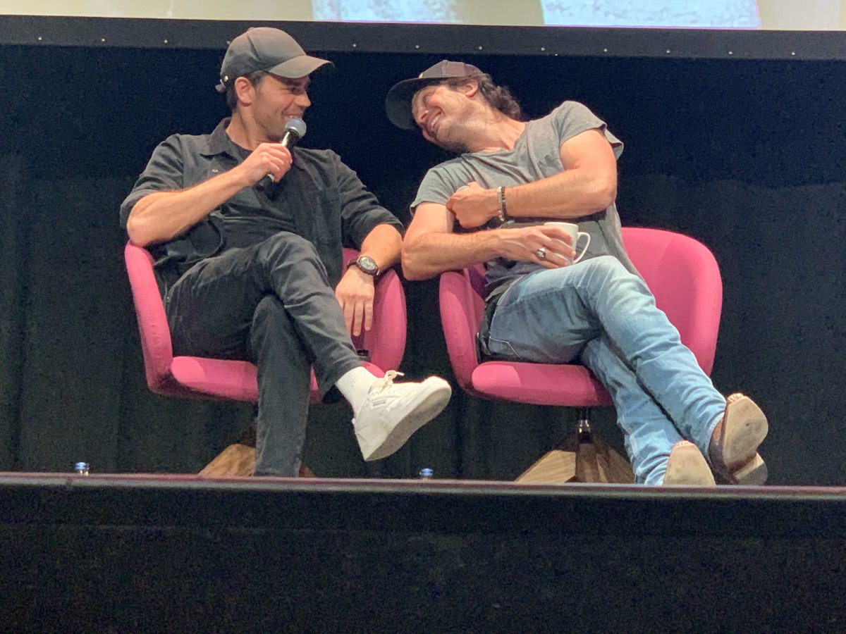 Still reeling from meeting @iansomerhalder and @paulwesley this weekend…! 🥰🥰🥰 Also, @seangunn, #markwilliams and @QuinnZoneStudio! #comconwales #comicconwales