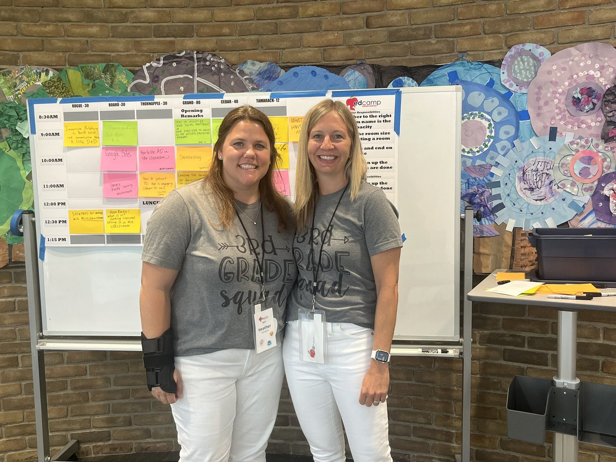 We are enjoying the collaboration with educators at #EdCampGR to help kickoff the 23-24 school year! #dfhappyclassrooms  #NoviPride #NoviTogether #DeerfieldNovi #mr_ryan_francis