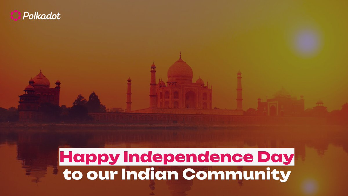 The land of various cultures and a rich heritage. This is where most of the talented developers are from, and is well-positioned to become a major player in blockchain development. Happy Independence Day, #Web3 Indian Community! Har Ghar Tiranga 🇮🇳